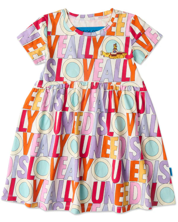 Kip&Co x The Beatles All You Need Is Love Organic Cotton Everyday Dress