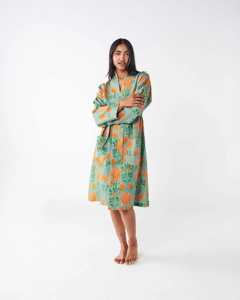 Kip and Co Perfect Posie Linen Robe