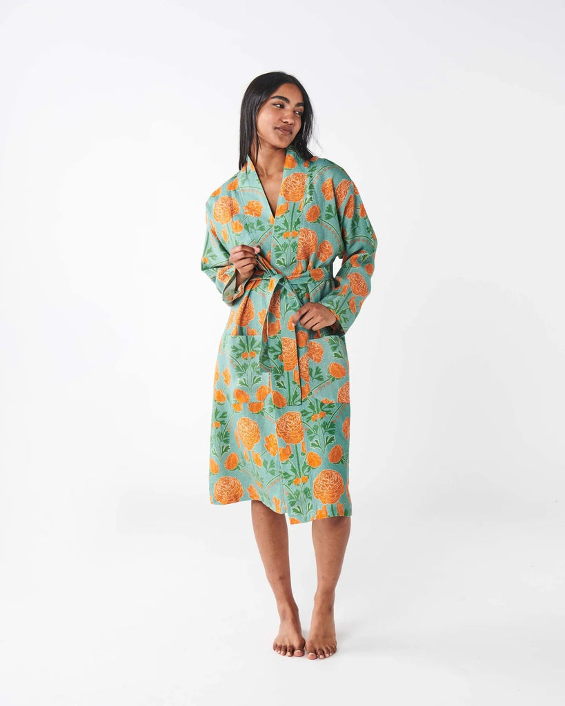 Kip and Co Perfect Posie Linen Robe