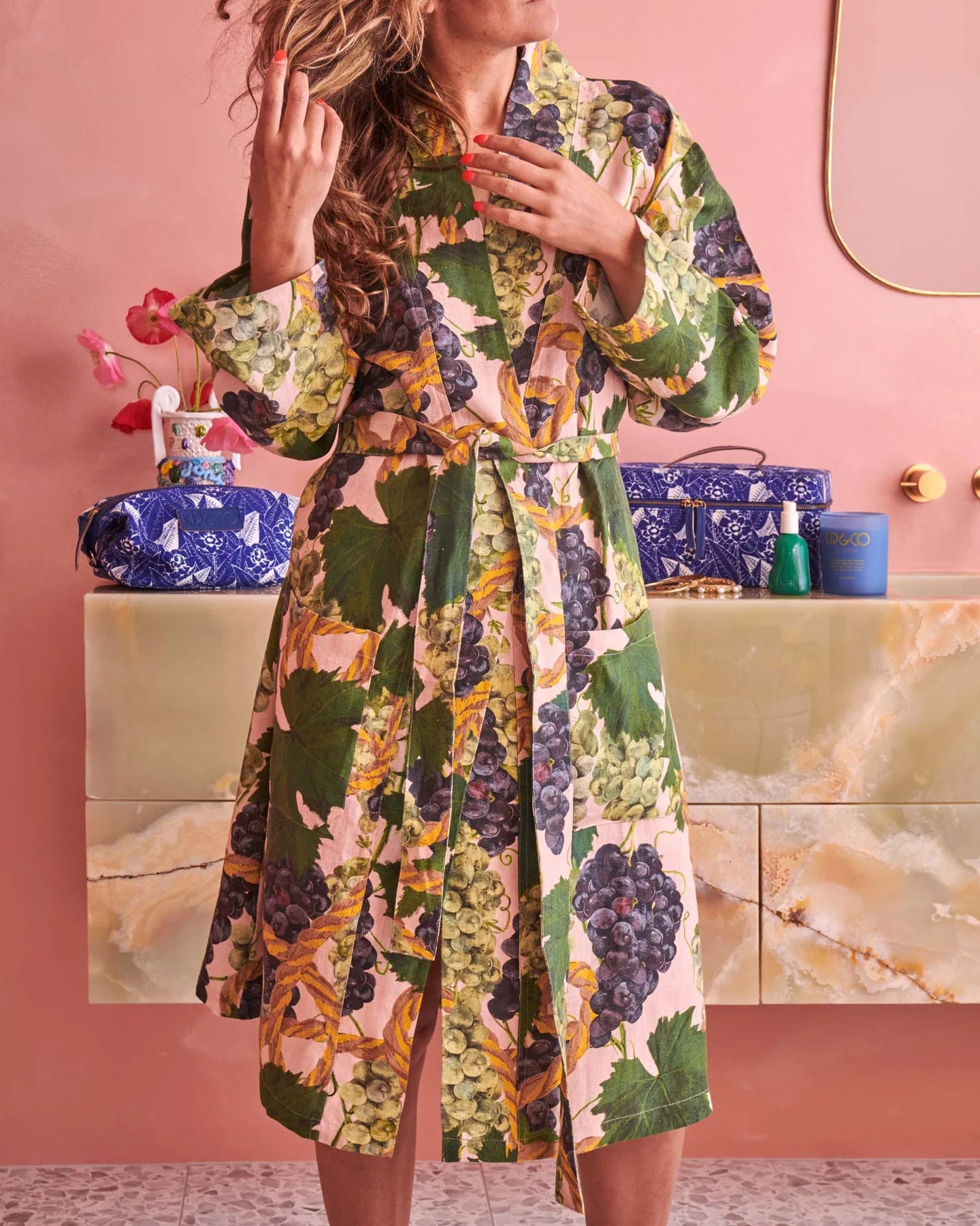 Kip & Co Vine Linen Robe