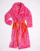 Pink and Orange Cosy robe by Kip & Co