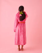 model wearing Kiss Me Adult Cosy Robe by Kip & Co