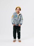 Kid Wearing Kit Corduroy Pocket Pant - Moss | Goldie + Ace
