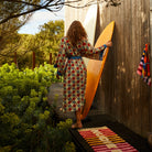 Koa Robe wide flowing sleeves detail highlighting relaxed comfortable fit