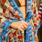 Koa Robe styled over swimsuit as cozy loungewear layering piece