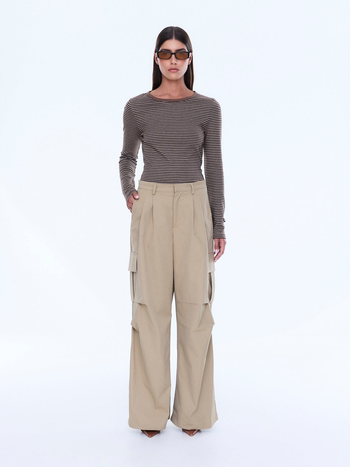 Lainey Cargo Pant - Sand by Ena Pelly