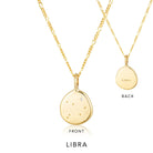 Zodiac Libra Necklace Gold by Linda Tahija
