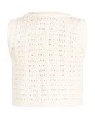 Back view of the La Mer Crochet Tank - Cream | Rock Your Baby