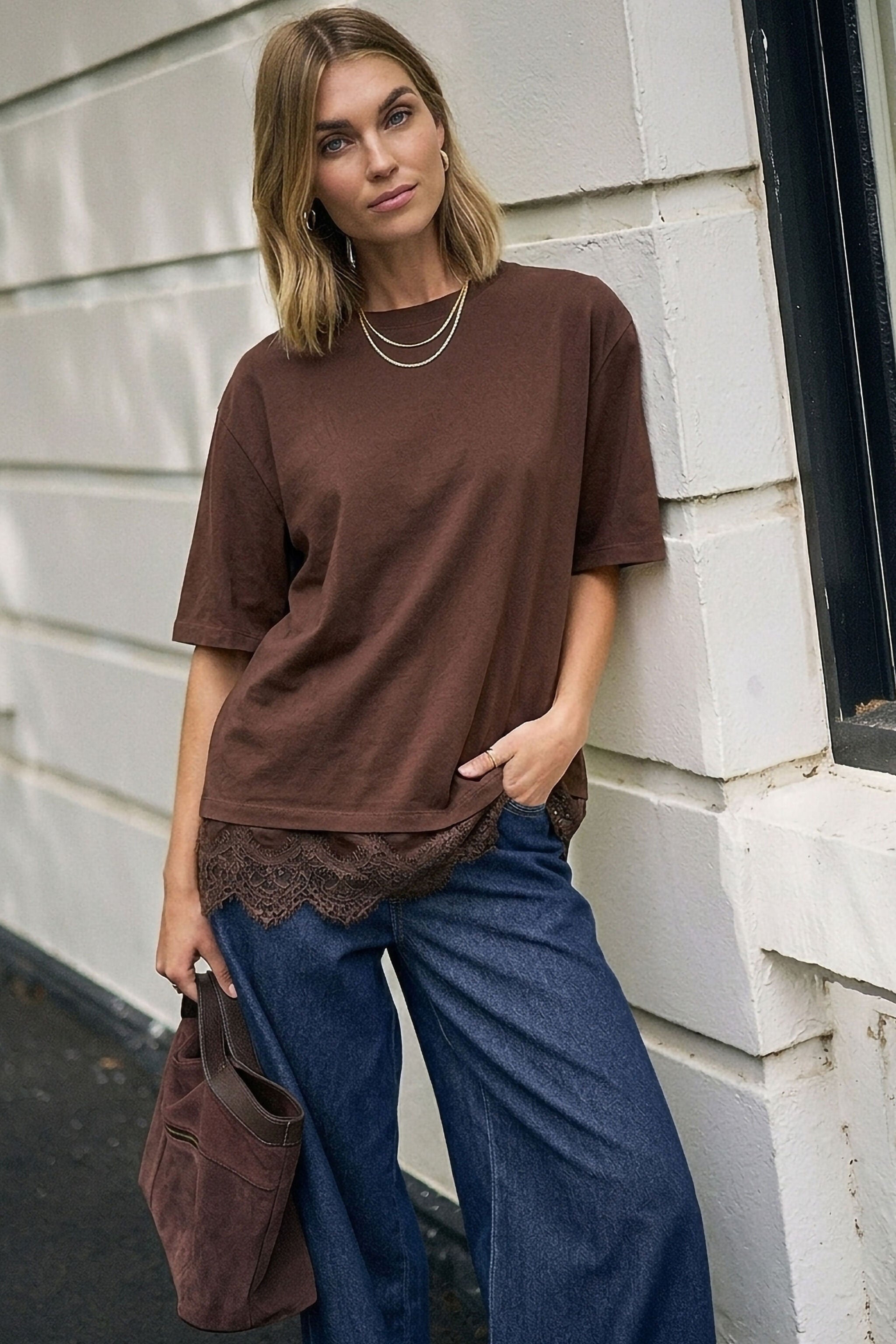 Lacey Tee - Chocolate by Ceres Life