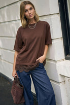 Lacey Tee - Chocolate by Ceres Life