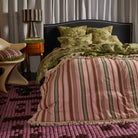 Green mid-weight bedspread - Lata Tufted Blanket by Sage and Clare