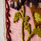 fabric detail of cotton/wool Lauretta Wall Hanging by Sage & Clare