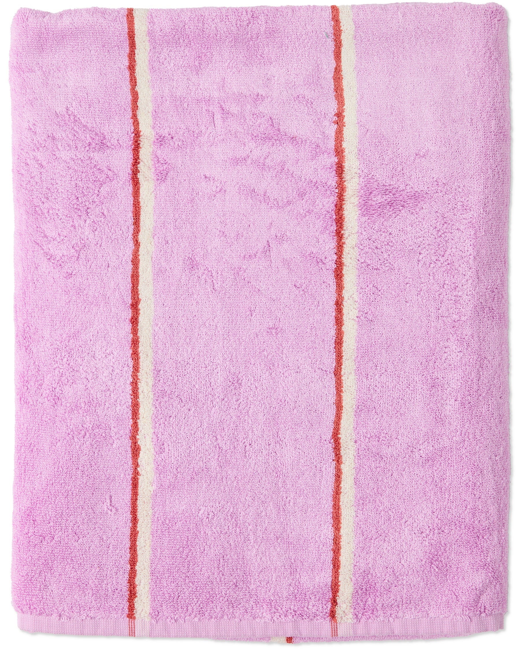 Lavender Field Stripe Bamboo Terry Bath Sheet by Kip & Co