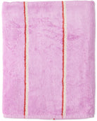 Lavender Field Stripe Bamboo Terry Bath Sheet by Kip & Co