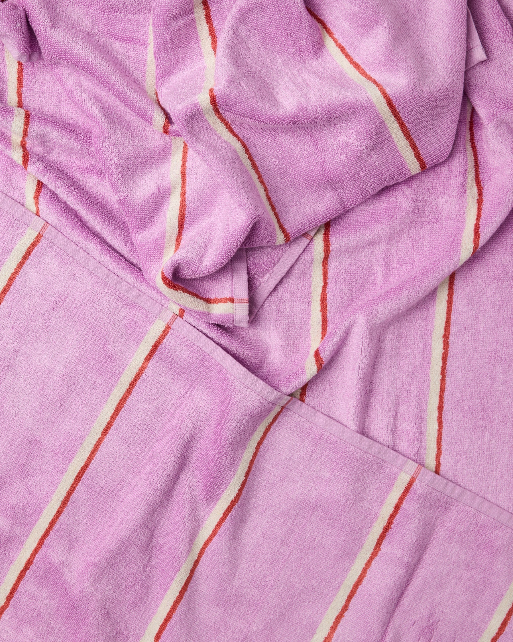 shop Kip & Co Lavender Field Stripe Bamboo Terry Bath Sheet online
