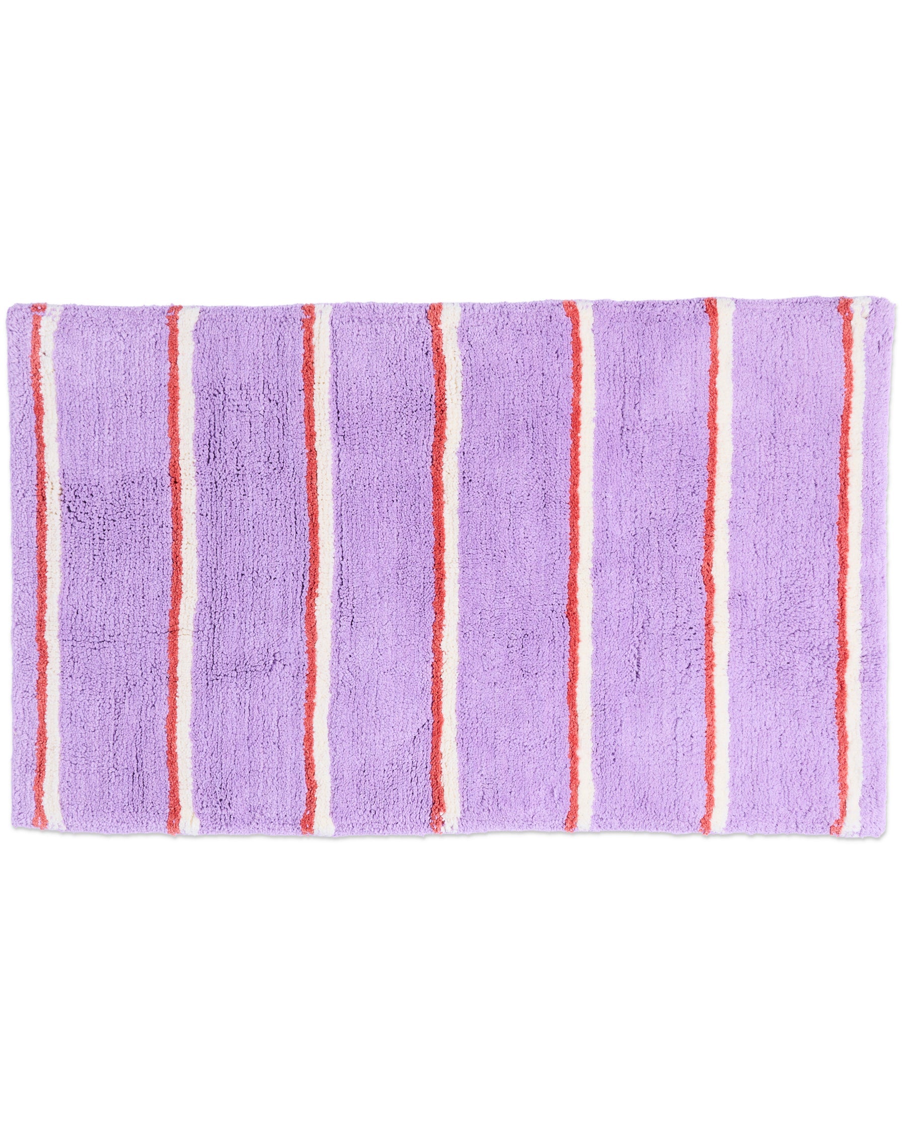 Lavender Field Stripe Bath Mat by Kip & Co