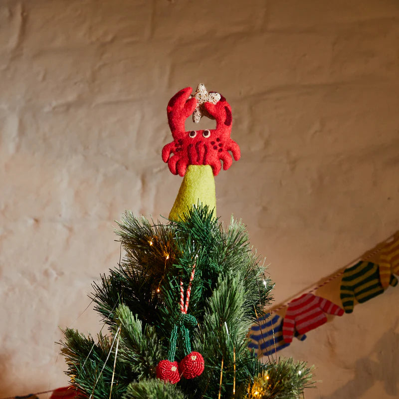 Crab tree topper with star by Sage & Clare