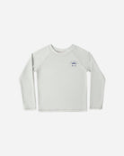 Front view of the Long Sleeve Rashguard Seafoam | Rylee + Cru