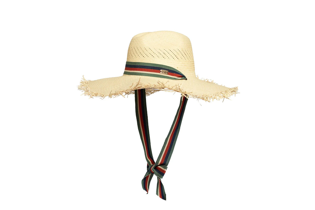 Lorna Murray Paradise Vintage - Sandy Beach Panama Hat with long ribbon