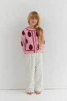 Love Bug Cardigan recycled acrylic wool blend patterned knitwear Juni