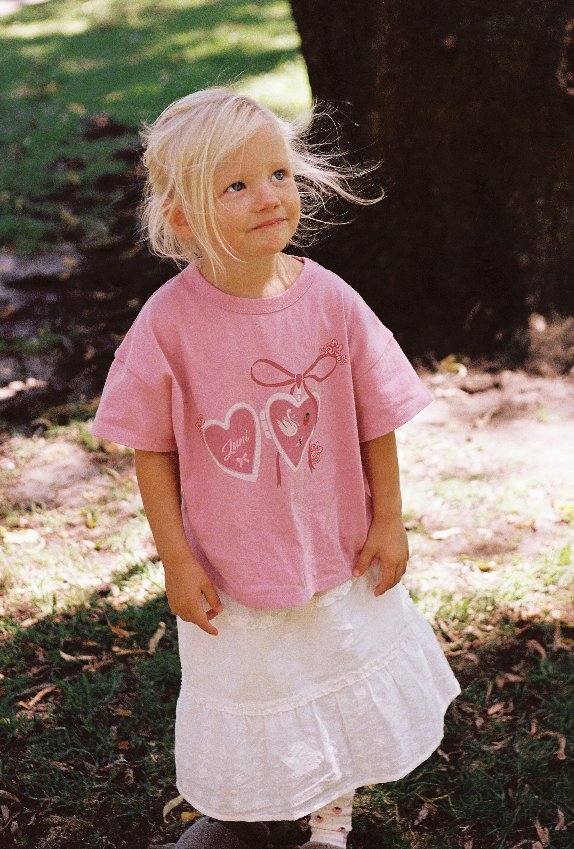 Love Locket Tee Pink by Juni