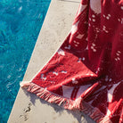 rich burgundy towel by Sage & Clare