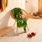 green organic cotton towel