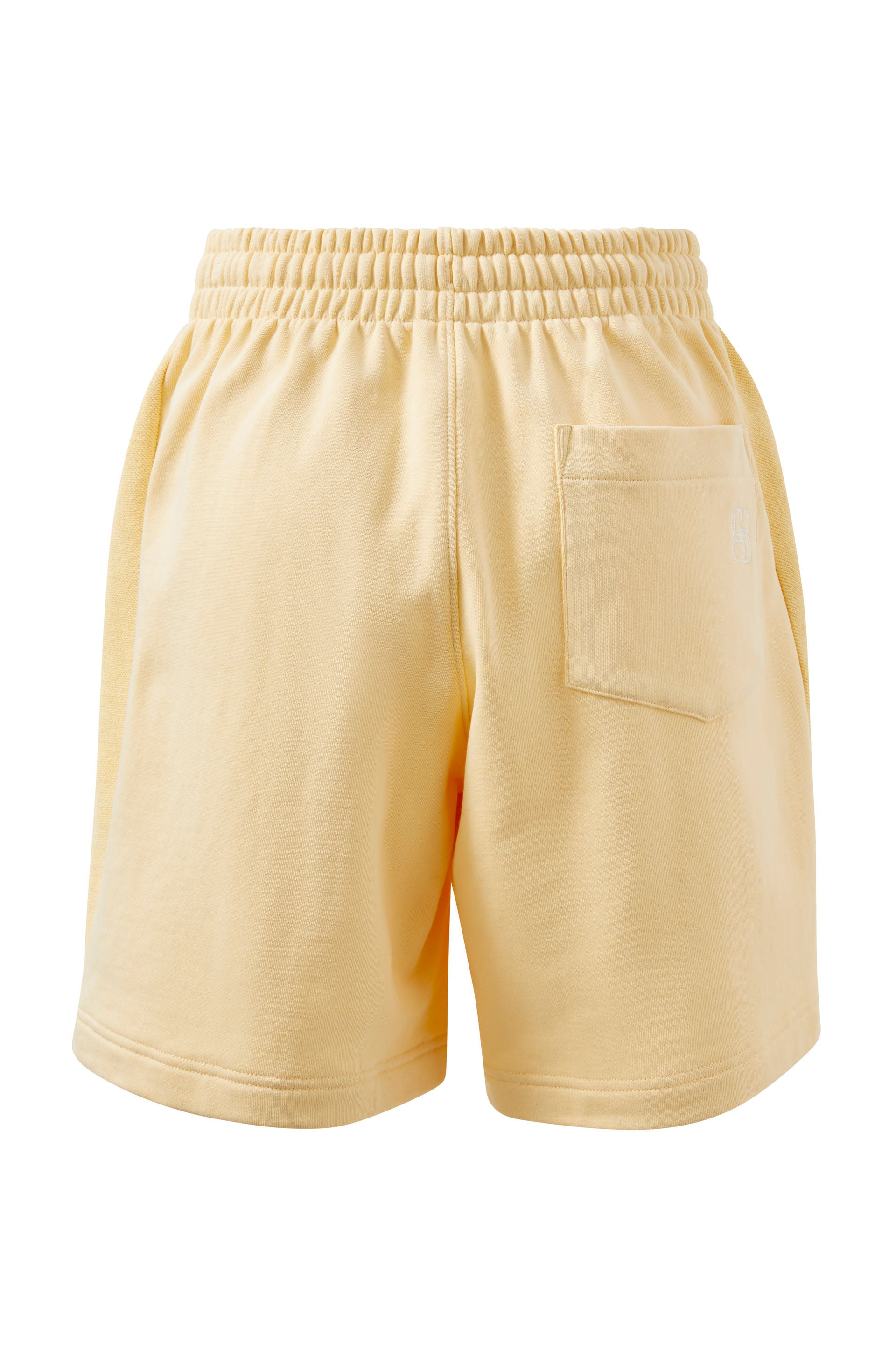 the back view of Lulu reverse panel short sunny yellow by Ceres Life