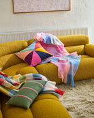 Kip & Co Lustre Panelled Velvet Cushion