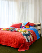 shop Kip & Co Lustre Panelled Velvet Cushion online