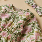 Close up of front print on the Ma Fleur Organic Dress | Wilson + Frenchy
