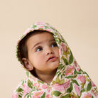 Toddler wearing the Ma Fleur Organic Hooded Terry Sweat | Wilson + Frenchy