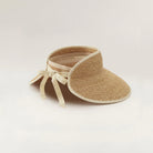 back of Mai - Natural/Sand visor by Helen Kaminski