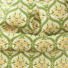 bed with Margaret Cotton Sheets - La Palma Flat Sheet by Sage & Clare