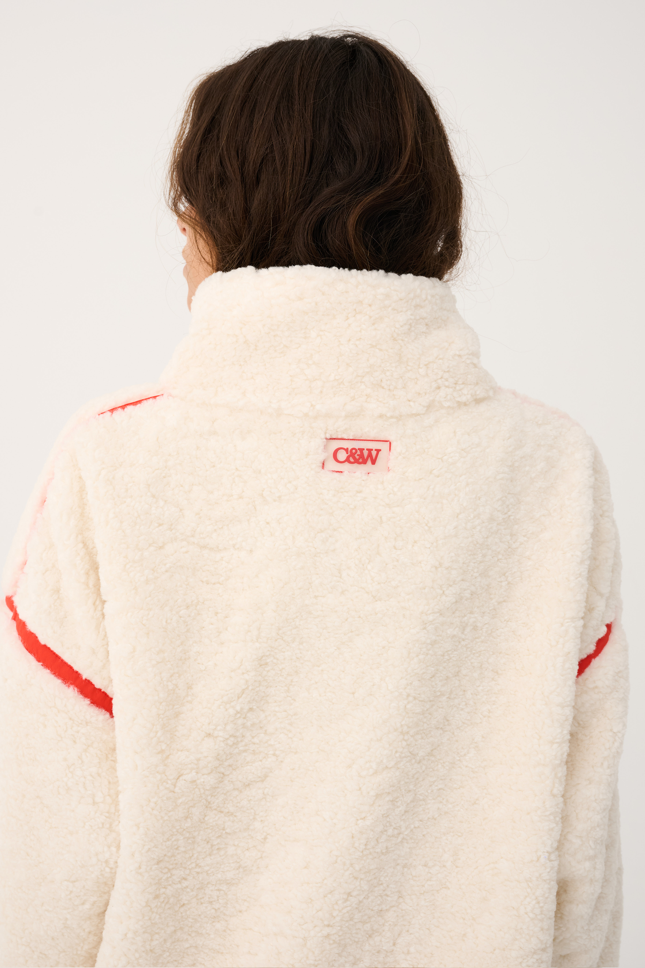 Womens cream pullover knit sweater casual wear