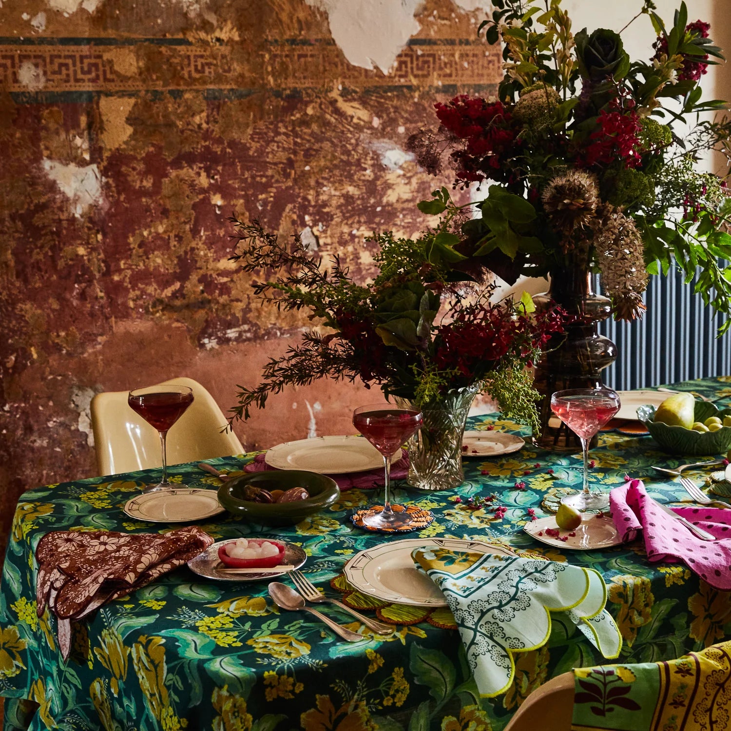 Margot Linen rectangular Table Cloth by Sage x Clare