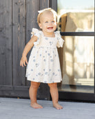 Toddler wearing Mariposa Seashell Dress | Rylee + Cru