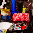 red Marta Travel Pouch- Vermillion by Sage & Clare