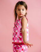 Girl in the Mary Woven Set - Gingham | Rock Your Baby