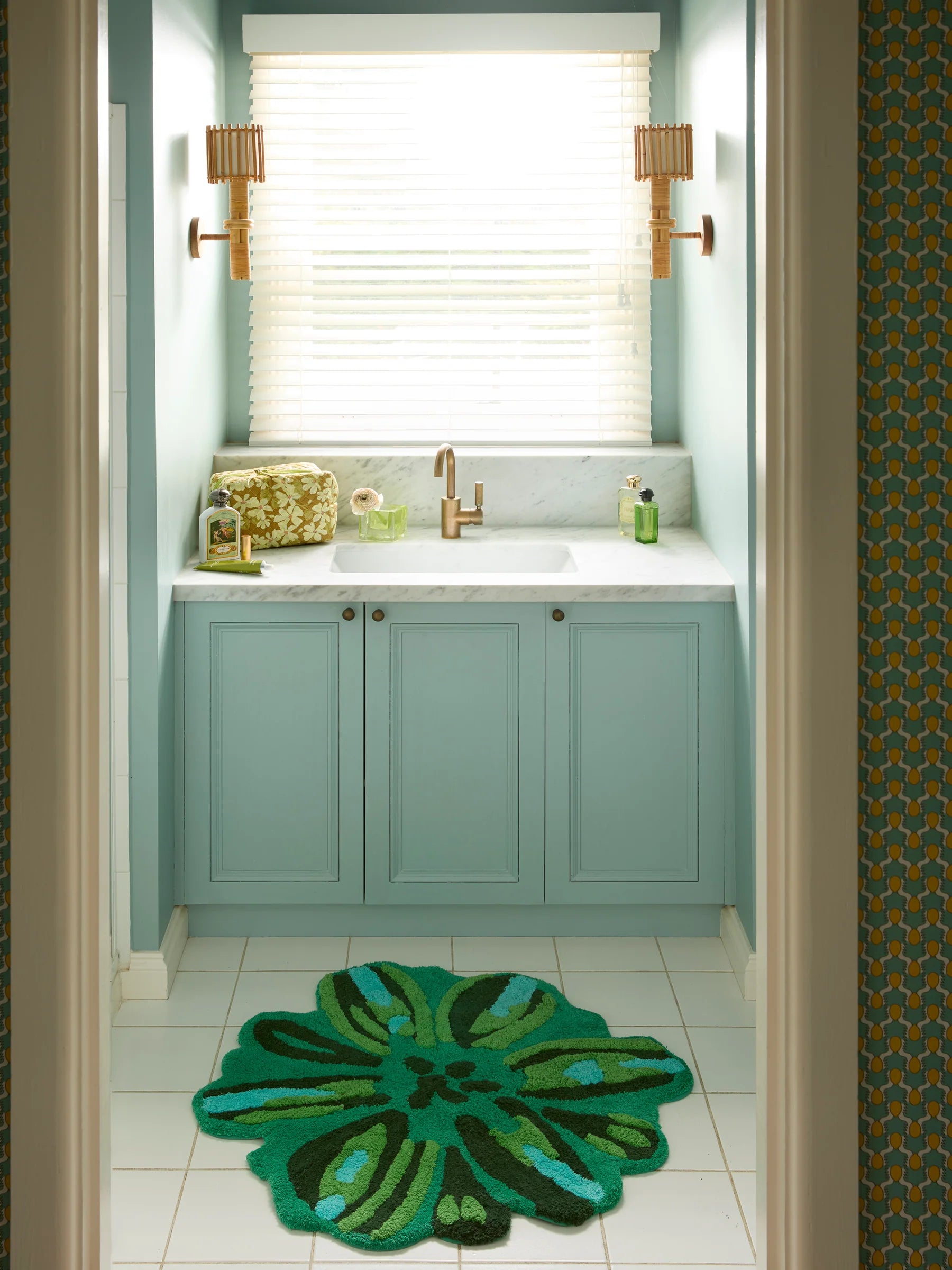 Meadow Green Bath Mat by Bonnie & Neil