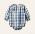 Meadow Bodysuit Gingham - Bluebelle Check | Nature Baby