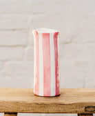 Medium pink striped vase from Noss and Co