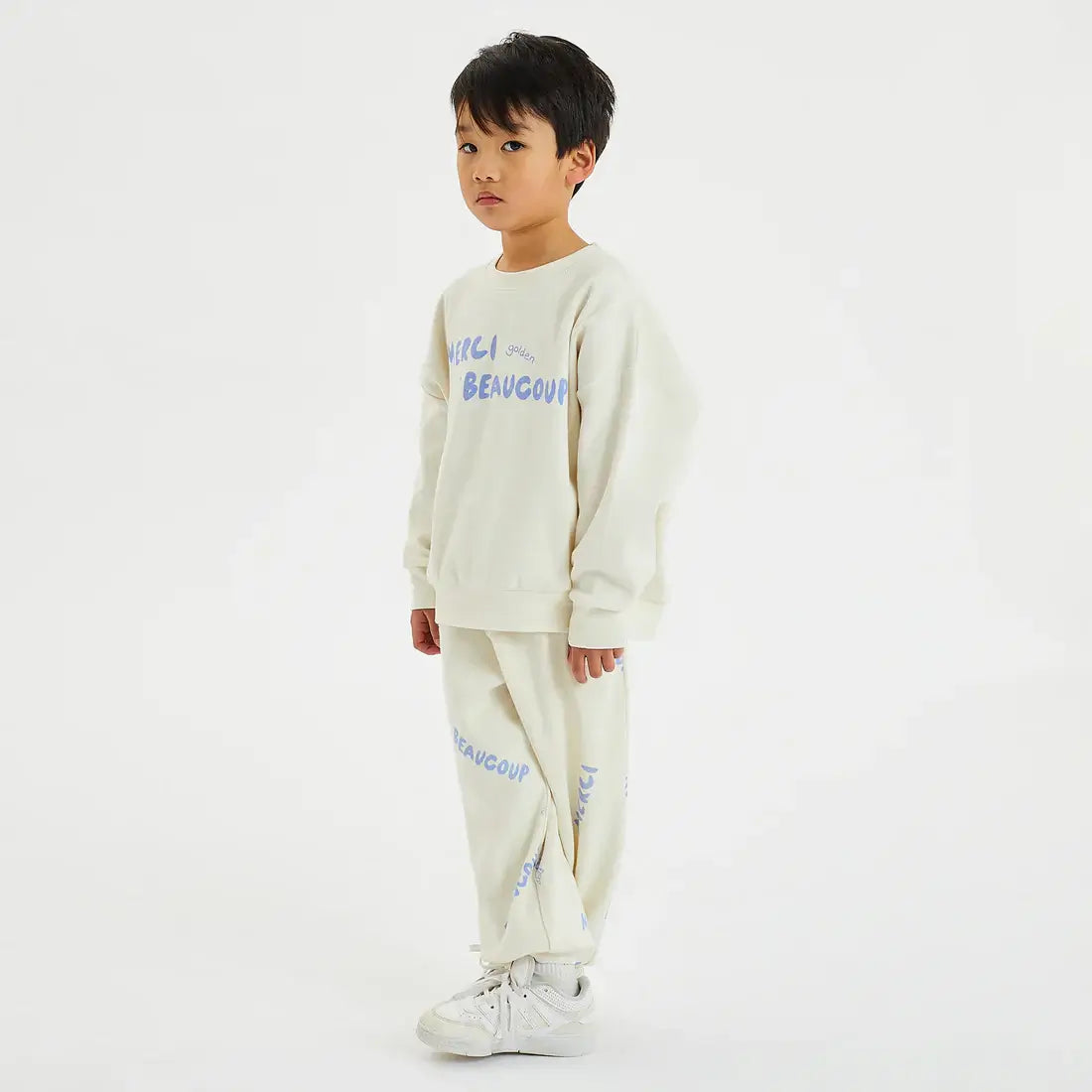 boys trackpants - Merci Lounge Pant eggnog by Golden Children