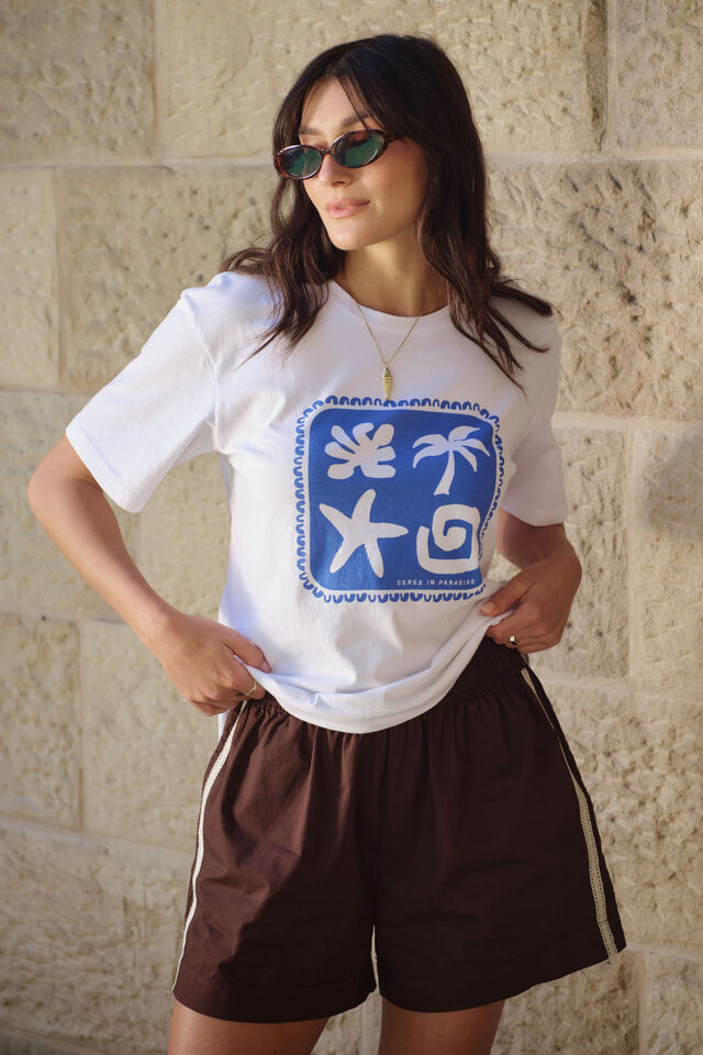 Model wearing Mila Short – Chocolate brown by Ceres Life