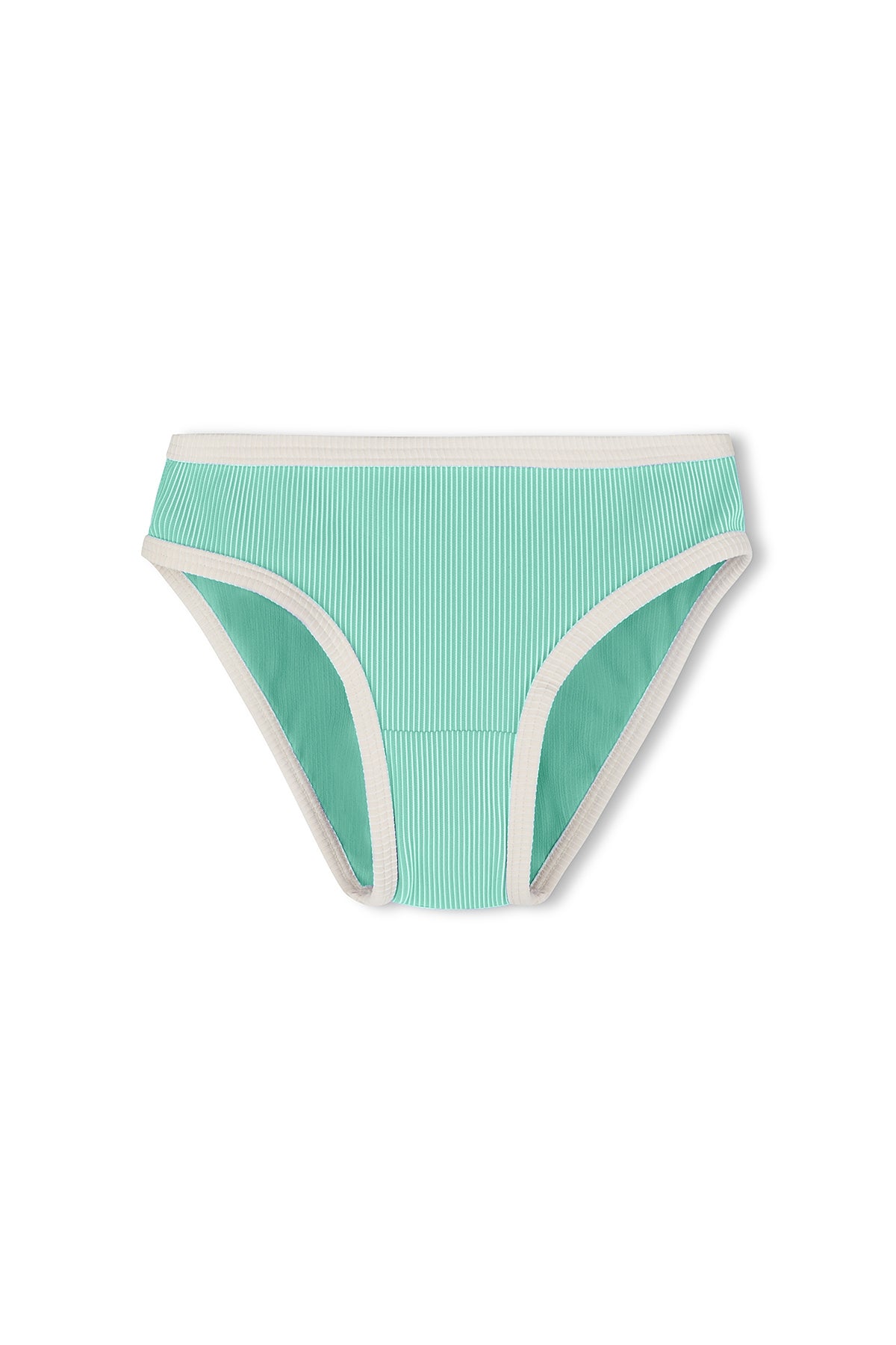 Aqua Mini Stripe Bikini Bottom - Aqua by Zulu & Zephyr