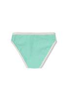 Zulu & Zephyr Aqua Mini Stripe Bikini Bottom - Aqua