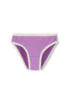 Lilac Mini Stripe Bikini Bottom - Lilac by Zulu & Zephyr