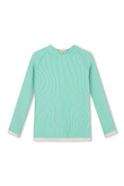 Aqua Mini Stripe Rashie - Aqua by Zulu & Zephyr