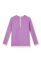 Lilac Mini Stripe Rashie - Lilac by Zulu & Zephyr