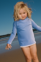 Sea Blue Mini Stripe Rashie - Sea Blue gift idea